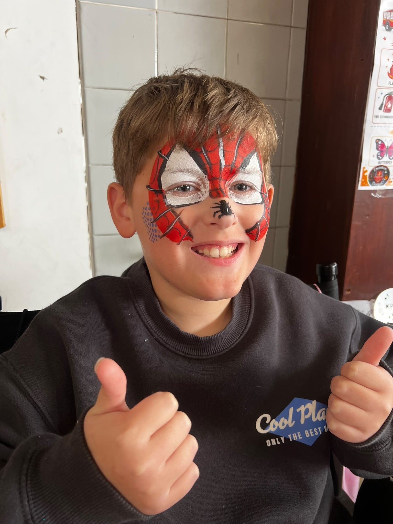 Spiderman looking cool!
